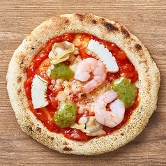 5インチ・シーフードトマトバジルピッツァ