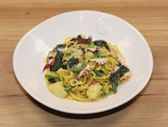 タコとジャガイモの麹ジェノベーゼ