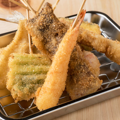 串かつはビールとの相性抜群◎