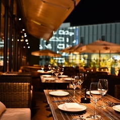 市内では珍しい大型テラス約30席☆暖かい日はテラスでのお食事もおすすめです！