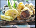 料理メニュー写真&nbsp;薩摩芋と蓮根の天ぷら・小鰯の天ぷら