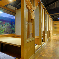 掘りごたつ座敷 × こだわりの料理