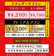 3時間食べ飲み放題！