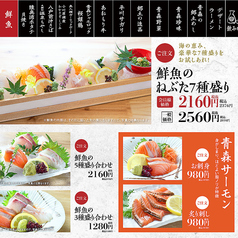 鮮魚のねぶた7種盛り