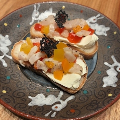 白身魚のブルスケッタ &nbsp;2切れ