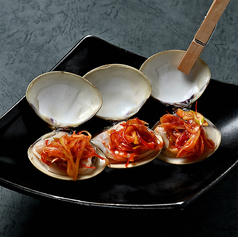 焼きはまぐり ピリ辛ネギソース(3ヶ)