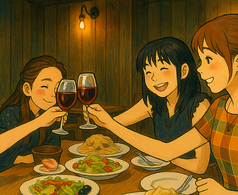 いろり鉄板舞台 輪笑囲のコース写真