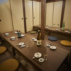 15名~20名の中規模の飲み会も完全個室×座敷で対応可能