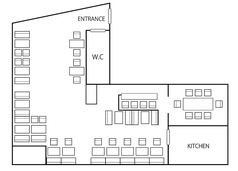 店内お席の見取り図