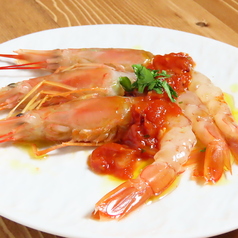 SPワインで酔っ払い海老～ピリ辛ソース～