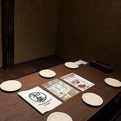 6名様までご利用いただける完全個室をご用意◎