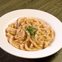 明太クリームうどん