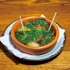 砂肝の香草パン粉焼き