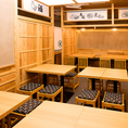 最大80名様までご利用可能な広々空間をご用意しておりますので貸切宴会などにぴったり！