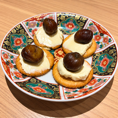 甘栗のメープルクリームチーズ