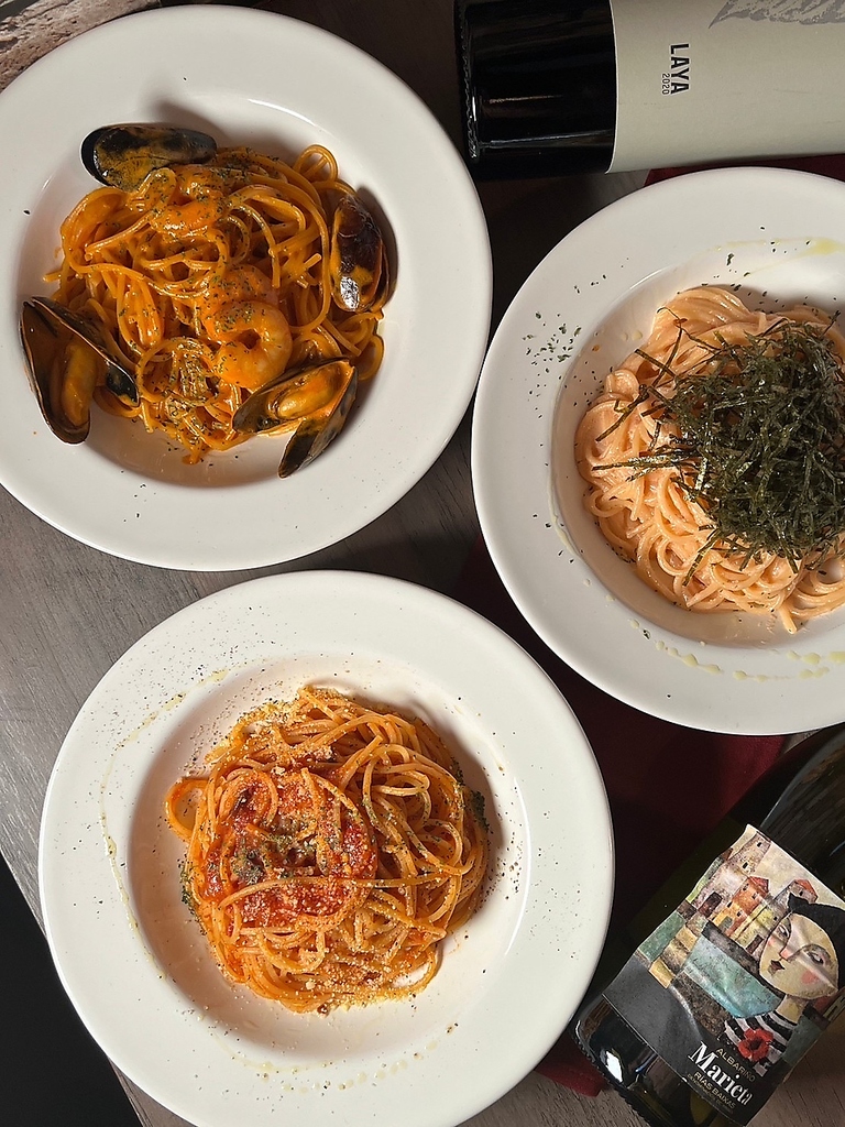 数種類パスタご用意あり