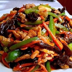 豚肉甘え炒め/ささげと豚肉の炒め/酢豚