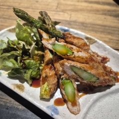 アスパラつくね