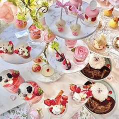 【Dinner限定お食事付きコース】7/31~期間限定 Rose & Wans Afternoon Tea