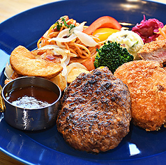 大人様ランチ(ハンバーグ＆クリームコロッケ＆ビーフカツレツ)