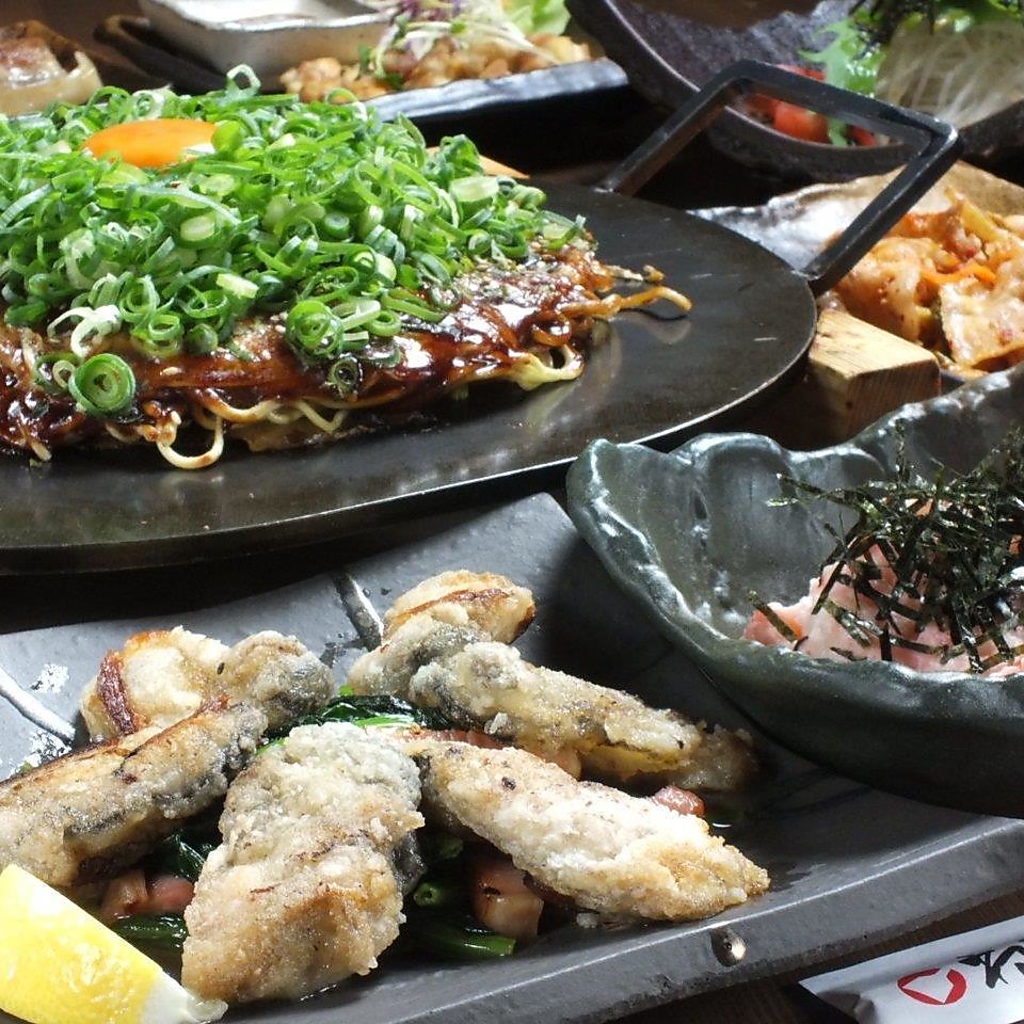120分飲み放題付◎ねぎ庵コース5000円(税込)☆/廣島三昧6000円コース(税込)お好み焼き等あります◎