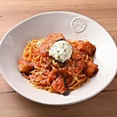 リコッタと茄子のトマトパスタ