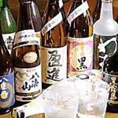 厳選した焼酎と、こだわりの日本酒