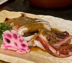 スルメイカのわたバター焼き/鰆の西京焼き/蛸入りとろろ焼き　各