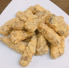 揚げカボチャと玉子炒め