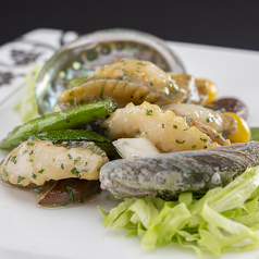 蝦夷鮑のやわらか青紫蘇風味炒め