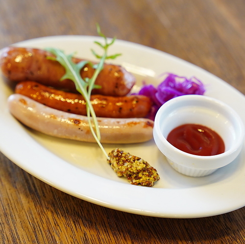 ソーセージの3種盛り合わせの写真