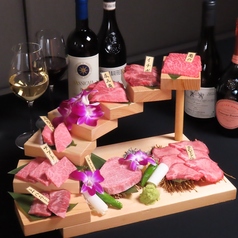 Specialな時間を演出！プレート付肉階段※要予約