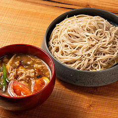 豚とトマトのつけ蕎麦~渡邊バークシャー~