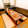 掘りごたつの個室をご用意！お仕事帰りでも、足の疲れを気にせずお食事をお楽しみいただけます♪人数等、お気軽にご相談ください。各種ご予約をお待ちしております！