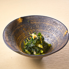 わさび菜醤油漬け