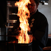藁焼き・炭焼き・釜飯