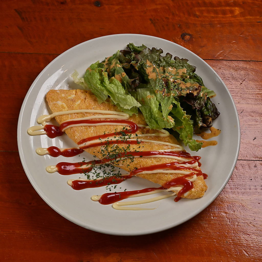 納豆のかき揚げ/明太子オムレツ（チーズオムレツ・納豆オムレツもできます）