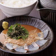 長崎産の新鮮な真鯛を贅沢に使用した鯛茶漬け◎