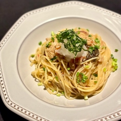 サバともずくの和風おろしスパゲティ