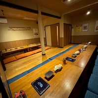 仕切りを取れば宴会にも◎！人数は最大35名様迄♪