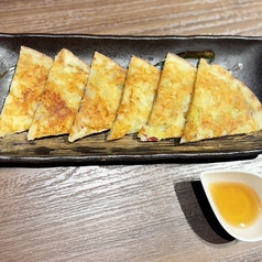 さつま芋のチーズチヂミ～メープルシロップ添え～