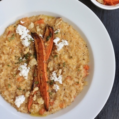 Carrot Risotto with Cottage Cheese