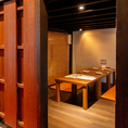 ロフト下のお座敷の半個室。こちらは最大6名様でご利用頂けます。