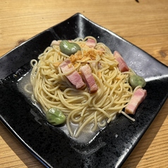【6/1~6/10】そら豆とベーコンのペペロンチーノ