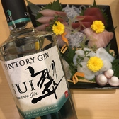 ジャパニーズジン！！刺身との相性も抜群な「翠」ショウガなどの和素材を使用したすっきりとした味わい。