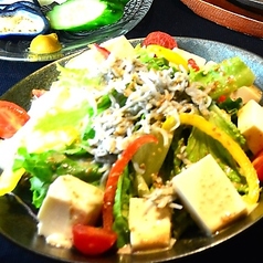 釜揚げしらす豆腐サラダ