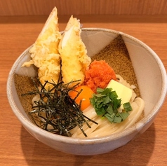 イカ天明太釜玉うどん