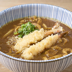 海老天カレーうどん