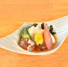 生タコの酢の物