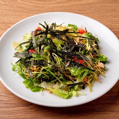 パリパリ麺とツナと緑野菜の無限サラダ